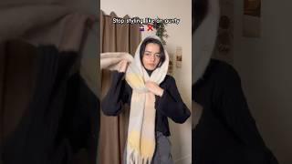 Right way to style a scarf#youtubeshorts #shorts #viralvideo #hairstyle #fashion #diy #funny #bts