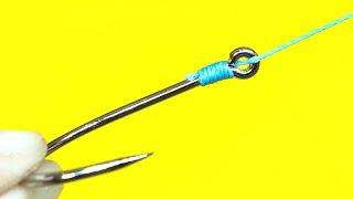 The fastest and most durable fishing knot. How to simply tie a hook to a fishing line