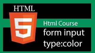 HTML 5 tutorial - form input type "color"