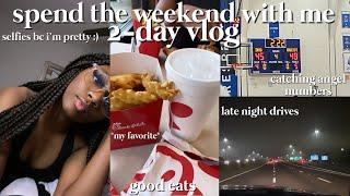 SPEND THE WEEKEND WITH ME | going out of town, food, late night drive, etc.