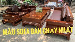 Mẫu Nội Thất Sofa Zito Gỗ Phòng Khách Hiện Đại Bàn Ghế Sofa Gỗ Hương Đá Bàn Ghế Phòng Khách Đẹp