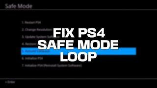 How To FIX PS4 Safe Mode Loop in 2022! (VERY EASY SOLUTION)