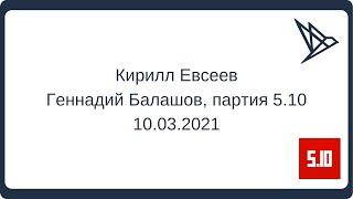 Кирилл Евсеев поддерживает Геннадия Балашова и либертарианскую партию 5.10