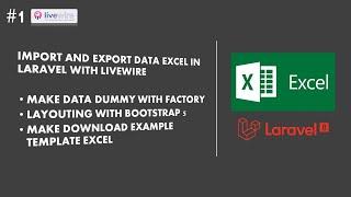 Tutorial Laravel || Import and Export Data Excel with Laravel Livewire || Introduction