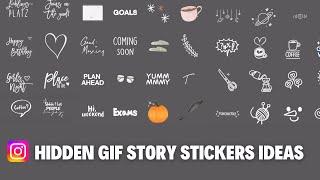 Aesthetic IG Gif Ideas | Find Hidden Gif Story Stickers| Gif Search Tips for Instagram