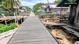 Kampung dayak, muslim, di pedalaman kalimantan tengah, pagatan