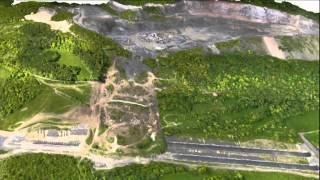 UPVISION - highway D8 landslide 3D model