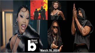 Billboard Hot 100 Top Singles This Week (March 16, 2024)