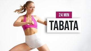 24 MIN TABATA CARDIO HIIT Workout (BOOST YOUR MOOD) No Equipment, No Repeats, With Tabata Songs!