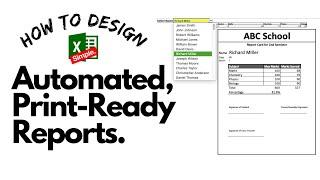 Unbelievable! Design Print-Ready Reports in Excel Without Writing A Line of Code!