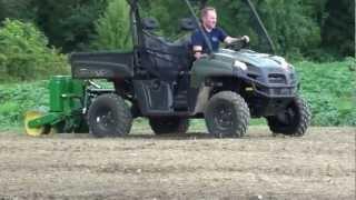 UTV Hitchworks - Farmboy Predator 3-point hitch using a JD 2 Row Flex 71 Planter on the Polaris