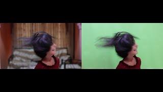 Nuke Hair Motion blur chroma compositing - Green screen