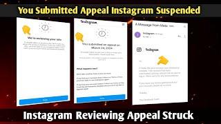 You Submitted an Appeal Instagram | Reviewing Your Info Check Back Here | Instagram Suspended 2024