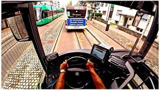 Public bus driving Pov Germany to Switzerland Part 1