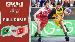 Brazil v Turkey | Men's - Full Game | FIBA 3x3 Olympic Qualifier | 3x3 Basketball