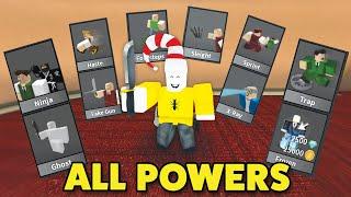 Using ALL POWERS in Roblox MM2..