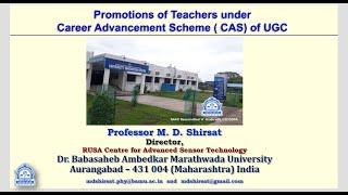 Part 2 : Career Advancement Scheme ( CAS) of UGC