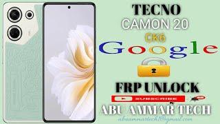 Tecno Camon 20 frp bypass, CK6 frp bypass, one click with tfm tools