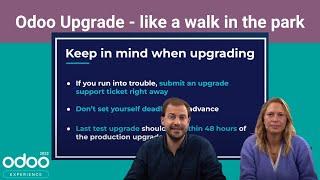 Odoo Upgrade - like a walk in the park