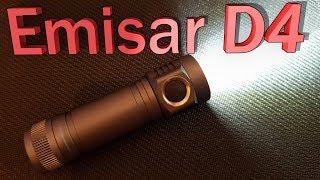 Trail trek review Emisar D4 flashlight LED 4300 lumen 18650