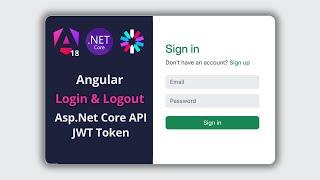 Angular 18 Login & Logout with Asp.Net Core Identity & JWT