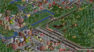 OpenTTD with Japanese mods - Suburban train ride in 1973