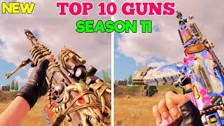 Top 10 Best Guns in cod mobile Season 11 | codm br best guns | codm br loadout | codm br meta