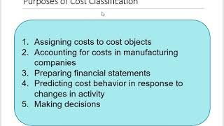 ACCT 205 Chapter 1 Managerial Accounting & Cost Concepts