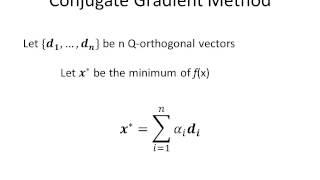 Conjugate Gradient Method