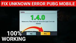 Unknown error Please restart your device and try again. Error code: 70254639 Pubg Mobile Problem Fix