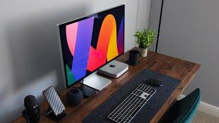 Studio Display + Mac Mini (Minimal Desk Setup)