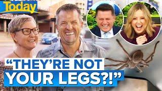 Karl’s hilarious observation of guest’s legs leaves everyone in stitches | Today Show Australia