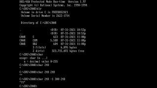 Printing extended ASCII characters