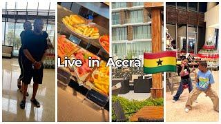 LIVING OUR BEST LIVES IN THE BIGGEST HOTEL IN ACCRA GHANA  - Vlog