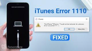 How to Fix iTunes Error 1110 (2024)