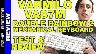 Varmilo VA87M Double Rainbow 2 Mechanical Keyboard Test & Review with ZeroCoolAZ