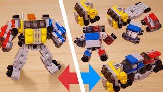 What if Minicar Boys face an unbeatable foe?! Combine with the trailer! - Power Trailer! #lego #moc