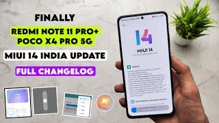 Redmi Note 11 Pro+ (MIUI 14) India Update RollOut | Poco X4 Pro 5G MIUI 14 Android 14 Update