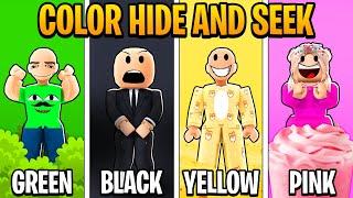 ONE COLOR HIDE AND SEEK! | Roblox funny