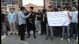 Circassian in Israel against Russian racism in the Caucasus.