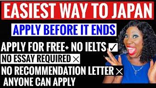 NO APPLICATION FEE + 100% SCHOLARSHIP IN JAPAN FOR INTERNATIONAL STUDENTS- NO IELTS OR TOFEL