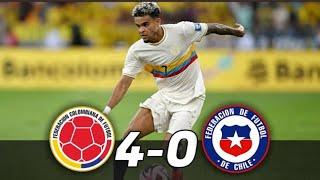 Colombia vs Chile 4-0 Resumen Y Goles | ELIMINATORIAS MUNDIAL Sudamericanas 2024