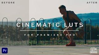 Cinematic LUTs For for Adobe Premiere Pro - CinemPro Lut Pack