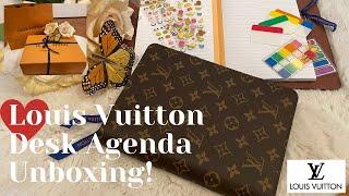 Louis Vuitton Desk Agenda Cover Unboxing | Detail Of It | What Fits