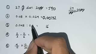 Matematika Dasar Yang Paling Sering Muncul Saat Tes