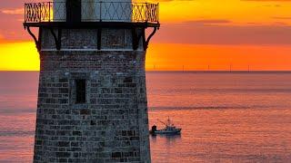 Hamptons Ocean Side Aerial Views 2024- New York Whales & Sharks Drone Footage