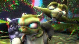 Anaglyph 3D Video Animation - Cartoon Full HD Red Cyan Movie