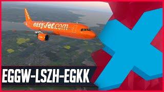 X-Plane 11 LIVE  | FlightFactor A320 Ultimate to Zürich | A320 | VATSIM | TrackIR