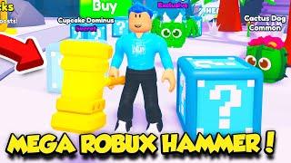 I Bought THE MEGA ROBUX HAMMER In Lucky Block Legends! *OP*