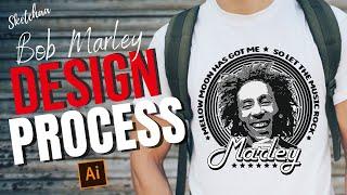 T shirt design tutorial for beginners | T-shirt design process in illustrator